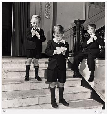 ALFRED EISENSTAEDT (1898-1995) Boys at Dancing School, Waterbury, Connecticut. 1945; printed 1990.                                               